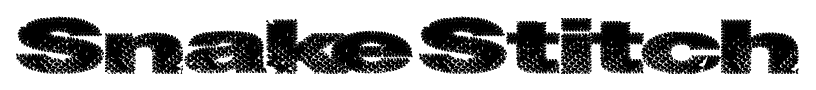 Snake Stitch font