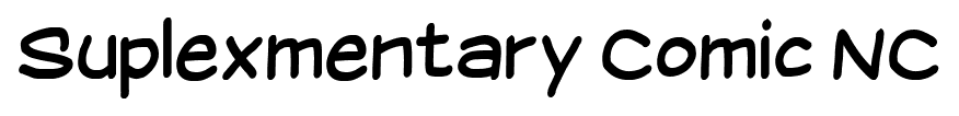 Suplexmentary Comic NC font
