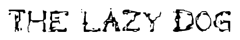 the lazy dog font