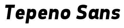 Tepeno Sans font