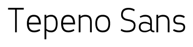 Tepeno Sans font