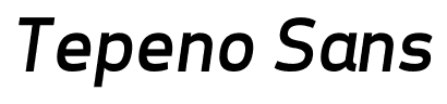 Tepeno Sans font