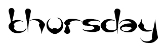 thursday font