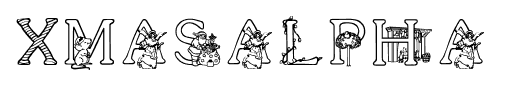 XmasAlpha font