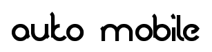 auto mobile font