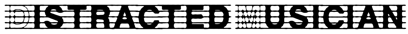 Distracted Musician font