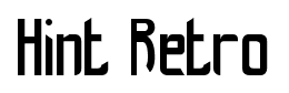 Hint Retro font