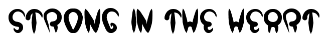 strong in the heart font