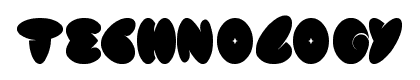 technology font