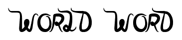 world word font