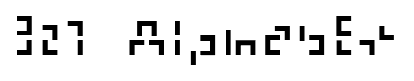 321 Alphabet font