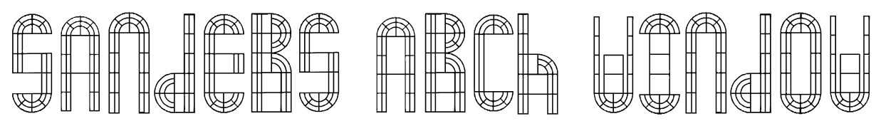 Sanders Arch Window font