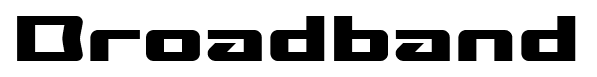 Broadband font