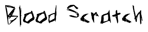 Blood Scratch font