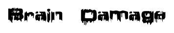 Brain Damage font