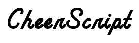 CheerScript font