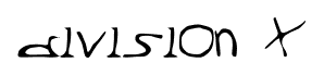 Division X font