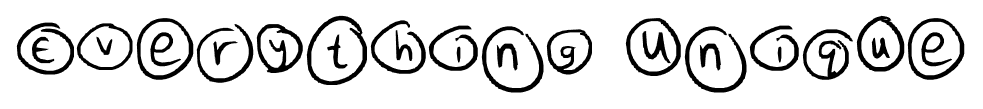 Everything Unique font