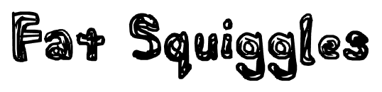 Fat Squiggles font