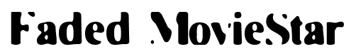 Faded MovieStar font