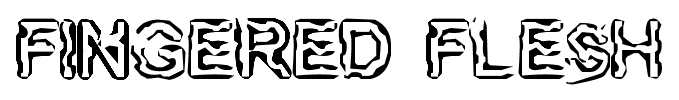 FINGERED FLESH font