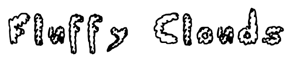 Fluffy Clouds font