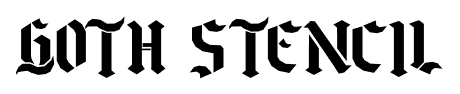 Goth Stencil font
