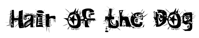 Hair of the Dog font
