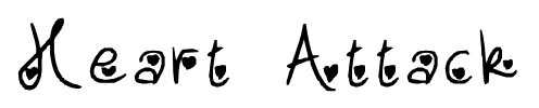 Heart Attack font