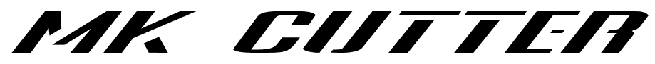 MK Cutter font