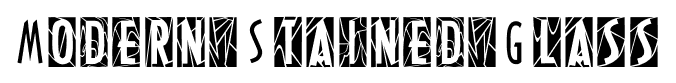 Modern Stained Glass font