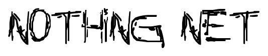 NOTHING NET font