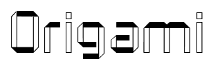 Origami font