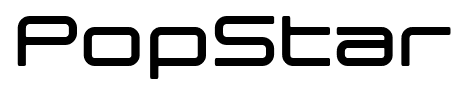PopStar font