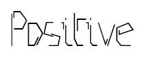 Positive font
