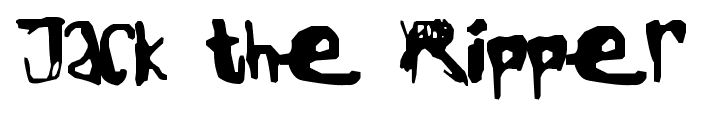 Jack the Ripper font