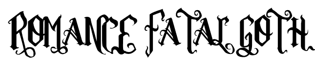 Romance Fatal Goth font