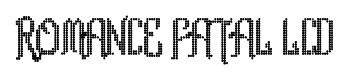 Romance fatal LCD font