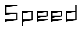 Speed font