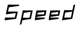 Speed font
