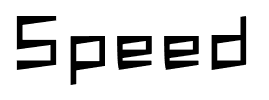 Speed font
