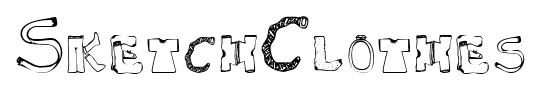 SketchClothes font