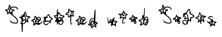 Speckled with Stars font