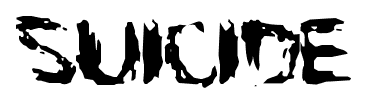 SUICIDE font