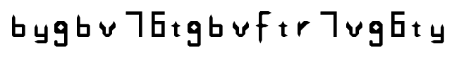 bygbv76tgbvftr7vg6ty font