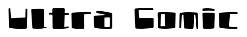 Ultra Comic font