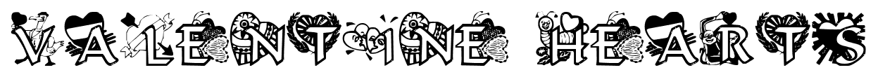 VALENTINE HEARTS font