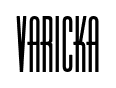 Varicka font