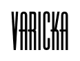 Varicka font