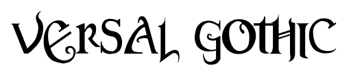 Versal Gothic font